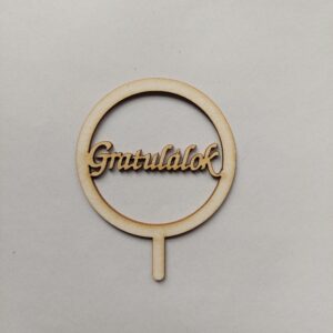 Gratulálok Tortabeszúró Kör Alakú