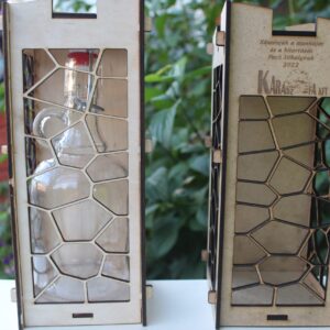 Rácsos Mintázatú Italtartó Díszdoboz