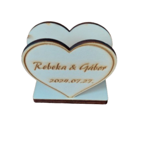 Esküvői Szalvétatartó