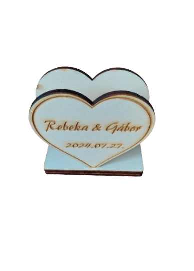 Esküvői Szalvétatartó